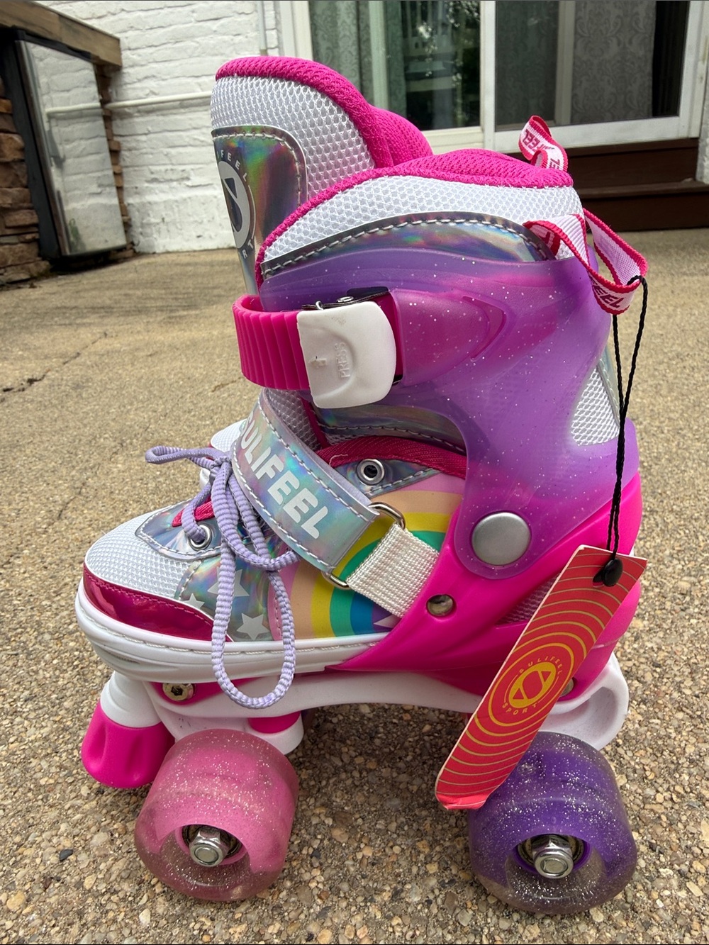 SuliFeel Girls Light-Up Roller Skates โ Size Small โ New With Tags - Picture 2 of 16